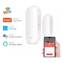Cargar imagen en el visor de la galería, Sensor Puerta Y Ventana Y Luz Wifi Inteligente 2 En 1 Tuya Blanco