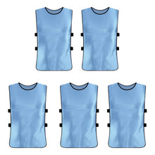 Cargar imagen en el visor de la galería, Pack X5 Chaleco Deportivo Peto Multiuso Para Adultos Futbol Turquesa Única