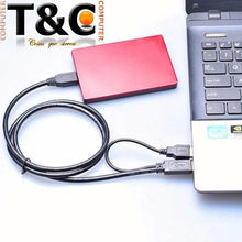 Cargar imagen en el visor de la galería, Cable Usb 3.0 Doble A Micro B Disco Duro Externo Negro