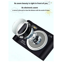 Cargar imagen en el visor de la galería, Camara Digital Portatil 1080p Pantalla 2.4in+32gb Tarjeta Sd Negro