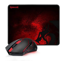 Cargar imagen en el visor de la galería, Kit Redragon Padmouse/ratón Inalambrico M601wl-ba Negro Y Rojo