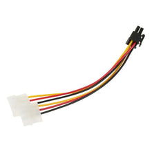 Load image into Gallery viewer, Adaptador Poder 6 Pin A 2 Molex Tarjeta Video Corriente Pci