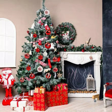 Cargar imagen en el visor de la galería, Esferas Navideñas Doradas Adornos Árbol Navidad Decoración Rojo Esferas Navidenas Doradas Adornos Arbol Navidad Decoracion