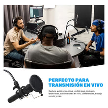 Cargar imagen en el visor de la galería, Soporte Flexible Pedestal Microfonos Celular Con Filtro Pop