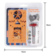 Load image into Gallery viewer, Kit De Perforación Para Taladro Guía Bisagra Escondida 35mm