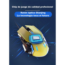 Cargar imagen en el visor de la galería, Mouse Gamer Rgb Maquinaria 7200dpi Amarillo Amarillo