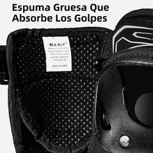Cargar imagen en el visor de la galería, Protecciones Rodilleras Y Coderas Articuladas Moto Y Bici Negro Única