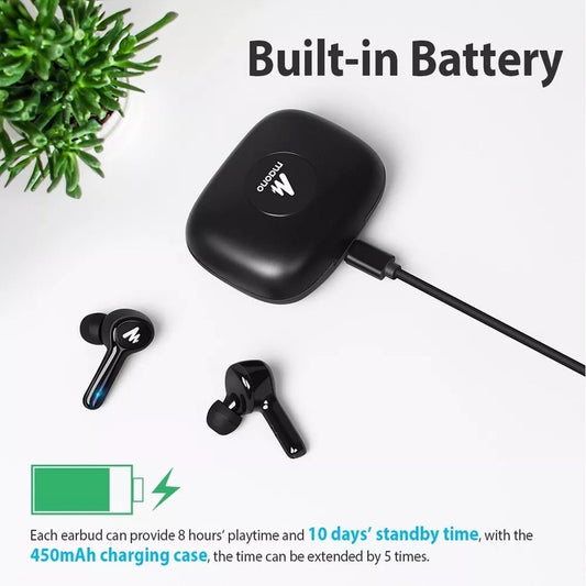 Audífonos Bluetooth 5.0 Tws Te100 Earbuds Ipx5 | Maono Negro