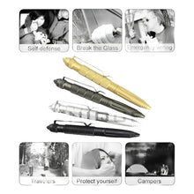 Cargar imagen en el visor de la galería, Lápiz Táctico Defensa Personal Punta Metálica + Repu Dorado