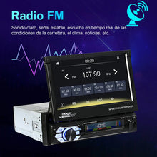 Load image into Gallery viewer, Radio Pantalla Retráctil De 7 Pulgadas Mirror Link 1 Din Negro