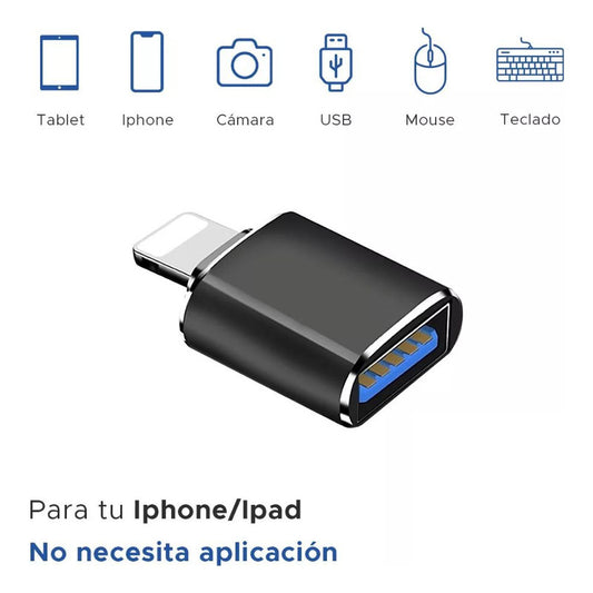 Adaptador Otg Para iPhone / iPad - Lightning A Usb 3.0