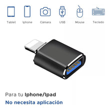 Load image into Gallery viewer, Adaptador Otg Para iPhone / iPad - Lightning A Usb 3.0