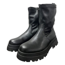 Load image into Gallery viewer, Botín Mujer Tobillo Elasticado Negro Corona Negro Liso 39