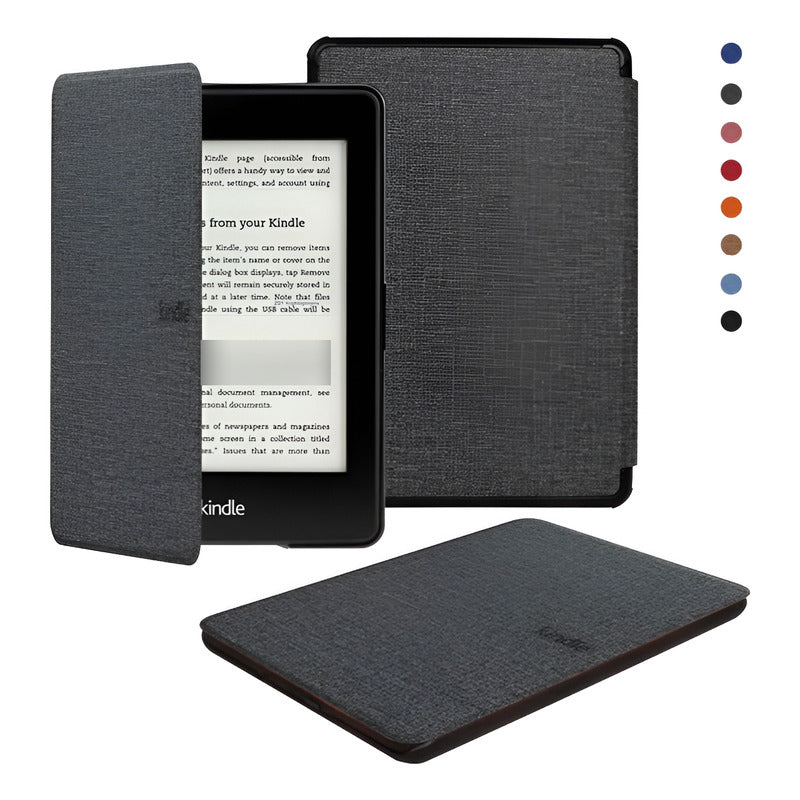 Funda Con Tapa Para Kindle 6 Básico 10a/11a Gen Resistente Azul Claro