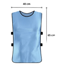 Cargar imagen en el visor de la galería, Pack X5 Chaleco Deportivo Peto Multiuso Para Adultos Futbol Turquesa Única
