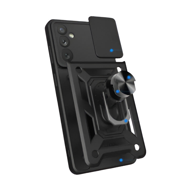 Carcasa Para Samsung Antishock Anillo Blindada Series S Dorado S21 Fe