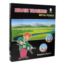 Cargar imagen en el visor de la galería, Juego De 10 Piezas Ingenio Rompecabezas Puzzle Metal Premium Tc
