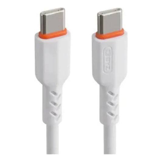 Cable Usb Tipo C 60w 2metros Carga Rapida Accesorios Celu Blanco