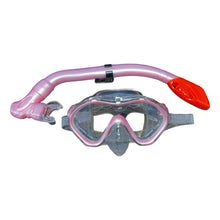 Cargar imagen en el visor de la galería, Kit De Snorkel Y Mascara Para Niñas Rosa