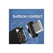 Cargar imagen en el visor de la galería, Cable Carga Rápida 3.0 Magnético Usb Micro Usb | Essager Iph Negro