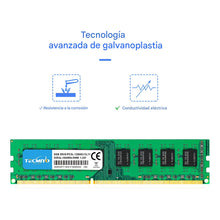 Cargar imagen en el visor de la galería, Memoria Ram Gamer Color Verde 8gb 1 Tecmiyo Ddr3l-1600u