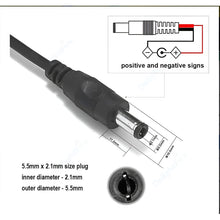 Cargar imagen en el visor de la galería, Cable Extension 5mts 12v Para Camara De Seguridad Vshop Negro