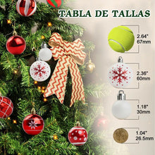 Cargar imagen en el visor de la galería, Esferas Navideñas Doradas Adornos Árbol Navidad Decoración Rojo Esferas Navidenas Doradas Adornos Arbol Navidad Decoracion