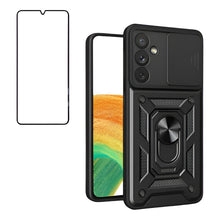 Cargar imagen en el visor de la galería, Carcasa Armadura Con Anillo Funda Antishock +lamina Completa Rojo S23