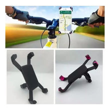Cargar imagen en el visor de la galería, Soporte Porta Teléfono Celular Universal Bicicleta Moto 360