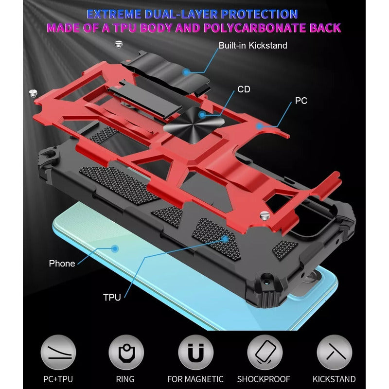Carcasa Samsung Galaxy M12 / A12 Antishock Reforzada Azul Oscuro