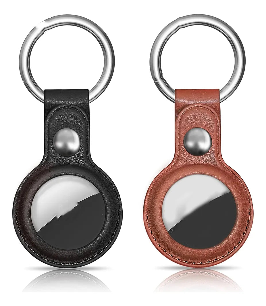 Carcasa Funda Protectora 360 Llavero De Cuero Para Airtag