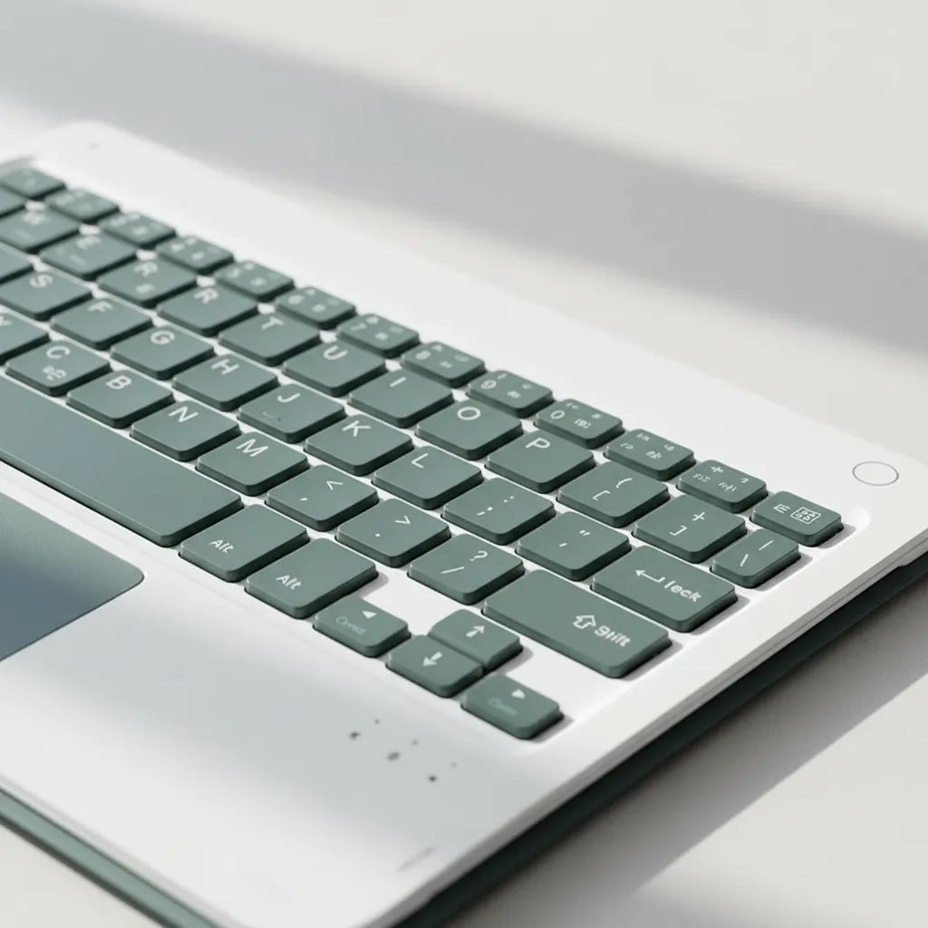 Funda Teclado Iluminado Para iPad Pro 12.9 5th 6th Verde Oscuro