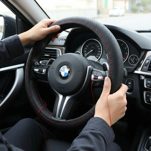 Funda Cubre Volante Cosido Antirresbalante Para Auto