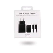 Load image into Gallery viewer, Cargador Samsung TA4510 Power Adapter 45W Tipo C Negro