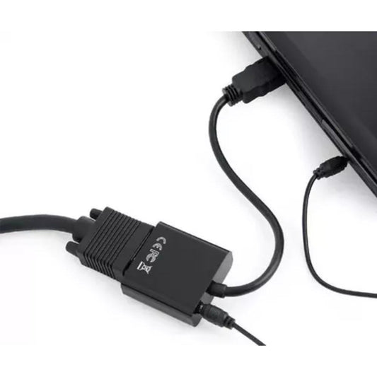 Adaptador Convertidor HDMI a VGA con Audio 3.5mm - Full HD 1080p