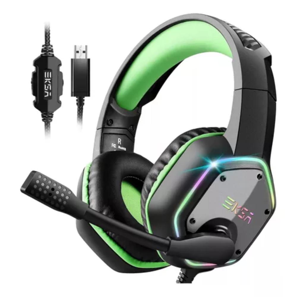 Audífonos Gamer Eksa Para E1000s 3.5 & Usb, Pc, Ps4 & Xbox