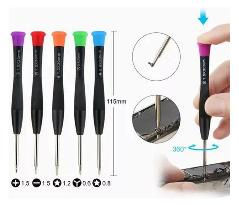 Kit Herramientas Reparación 18 En 1 Pinza Separador Display