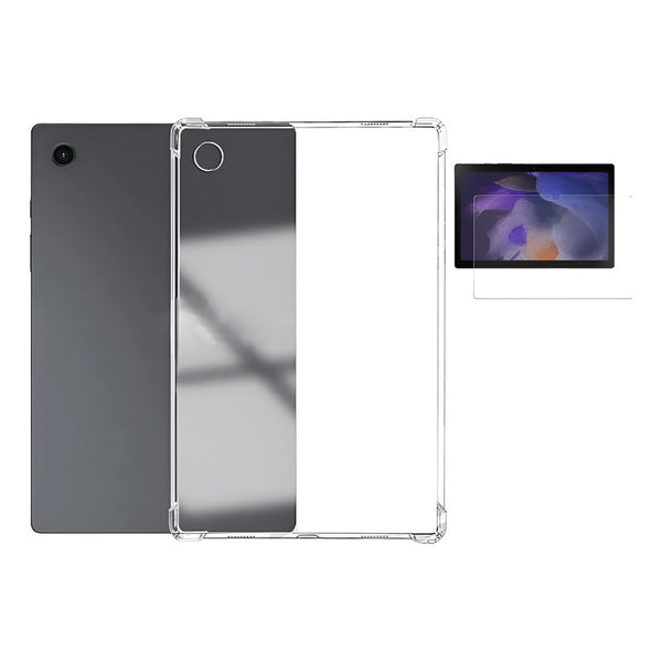 Carcasa Silicona Reforzada Para Samsung Tab A8 10,6 +vidrio Transparente