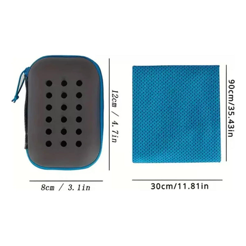 Toalla Deportiva Refrescante Xl Facil Secado Púrpura