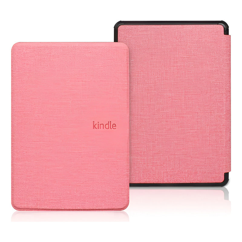 Funda Con Tapa Para Kindle 6 Básico 10a/11a Gen Resistente Rosa