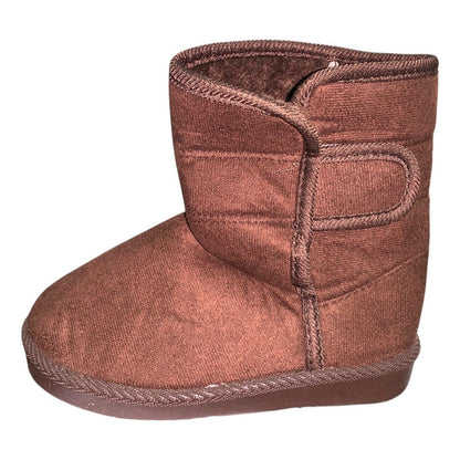 Bota Pantufla De Niño Con Chiporro Marrón Geométrico 27 Cl