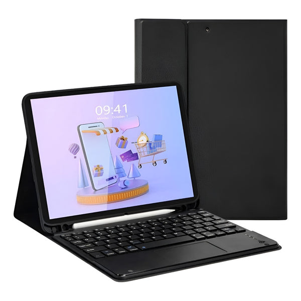 Funda Carcasa Con Teclado Touchpad Para iPad 10.2 7/8/9 Gene Negro