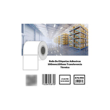 Cargar imagen en el visor de la galería, 1 Rollo De Etiquetas Termicas Autoadhesivas 100x100. 500 Uni

