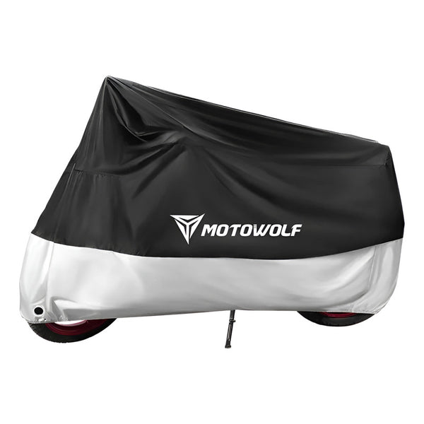 Cobertor De Moto Universal Motowolf 0802 - 4xl Negro/plata