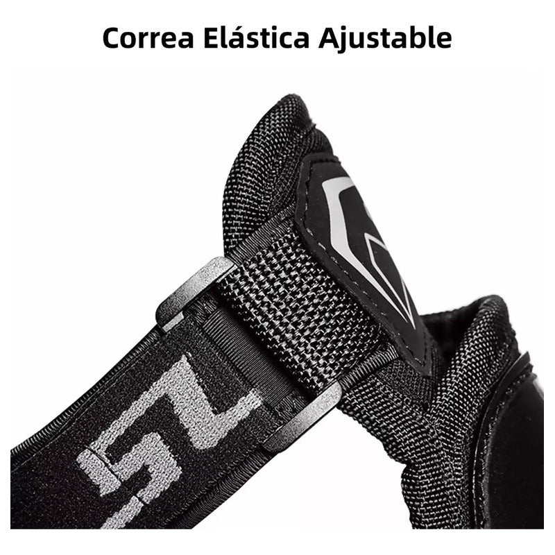 Protecciones Rodilleras Y Coderas Articuladas Moto Y Bici Negro Unica