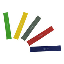 Cargar imagen en el visor de la galería, Set De 5 Bandas Elásticas Circulares Resistencias
