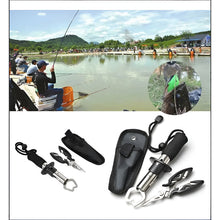 Cargar imagen en el visor de la galería, Alicate Pesca Acero Inoxidable Quita Anzuelo Señuelo Argolla Negro
