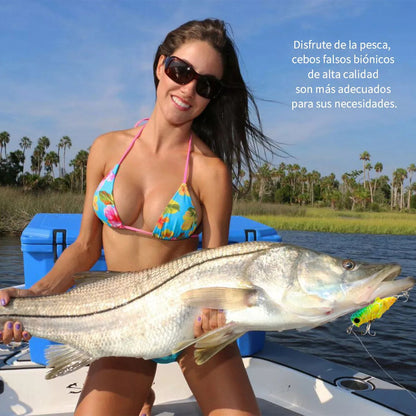 Kit Señuelos De Pesca 5 Piezas Para Agua Insecto 5cm Amarillo