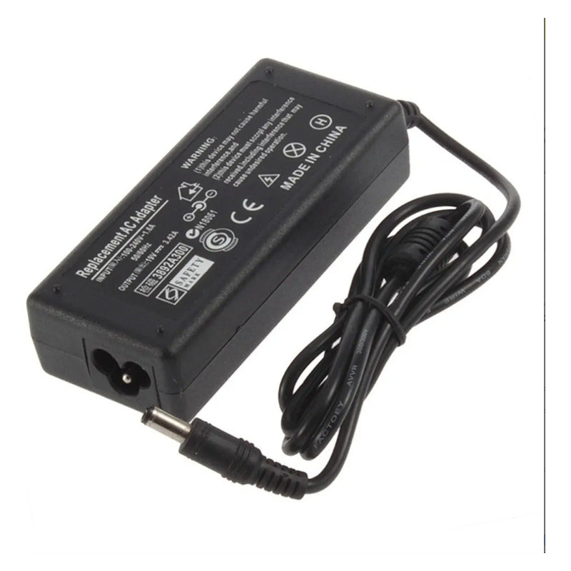 Cargador Notebook Toshiba Satelite 19v3.42a Packard Bell Negro