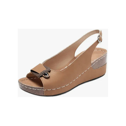 Sandalias Ortopédicas Para Mujer Manfredi Marrón 39 Cl